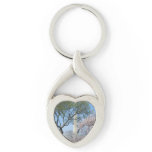 Cherry Blossoms and the Washington Monument in DC Keychain