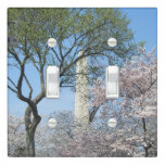 Cherry Blossoms and the Washington Monument in DC Light Switch Cover