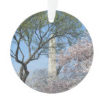 Cherry Blossoms and the Washington Monument in DC Ornament