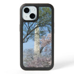 Cherry Blossoms and the Washington Monument in DC iPhone 15 Case
