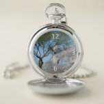 Cherry Blossoms and the Washington Monument in DC Pocket Watch