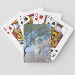 Cherry Blossoms and the Washington Monument in DC Poker Cards