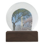 Cherry Blossoms and the Washington Monument in DC Snow Globe