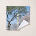 Cherry Blossoms and the Washington Monument in DC Wash Cloth