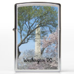 Cherry Blossoms and the Washington Monument in DC Zippo Lighter