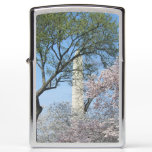 Cherry Blossoms and the Washington Monument in DC Zippo Lighter