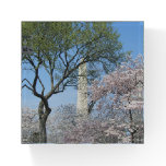 Cherry Blossoms and the Washington Monument Paperweight