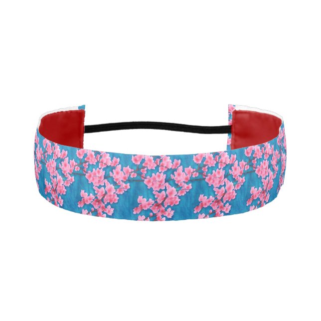 Cherry Blossoms Athletic Headband (Front)