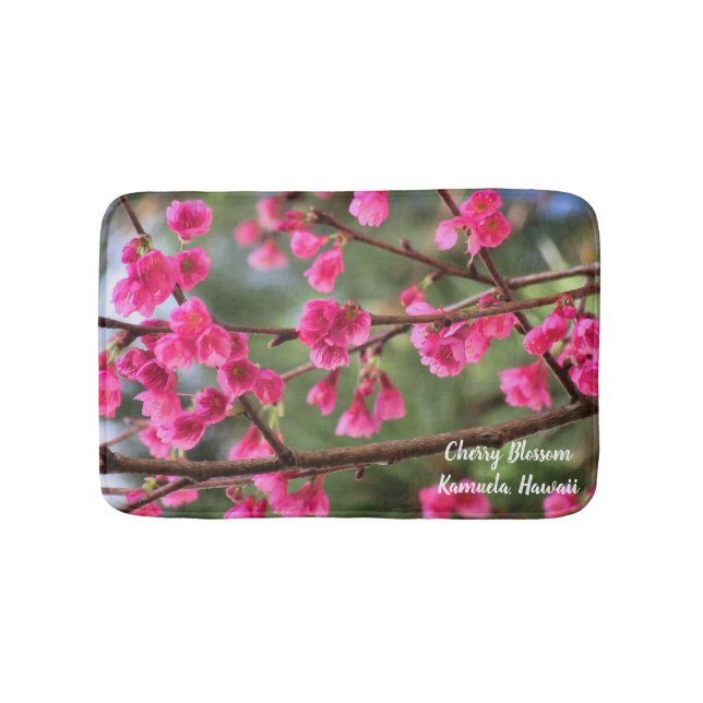 Cherry Blossoms Bathroom Mat (Front)