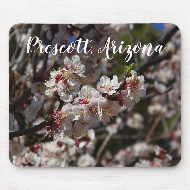 Cherry Blossoms blooming in Prescott,Arizona Mouse Pad (Front)