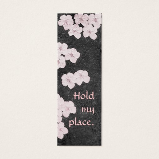 Customizable Cherry Blossoms Bookmark Business Card Template