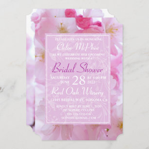 Cherry Blossoms Bridal Shower Invitation