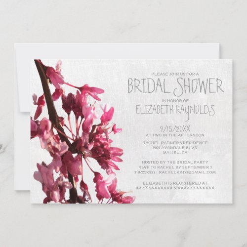Cherry Blossoms Bridal Shower Invitations