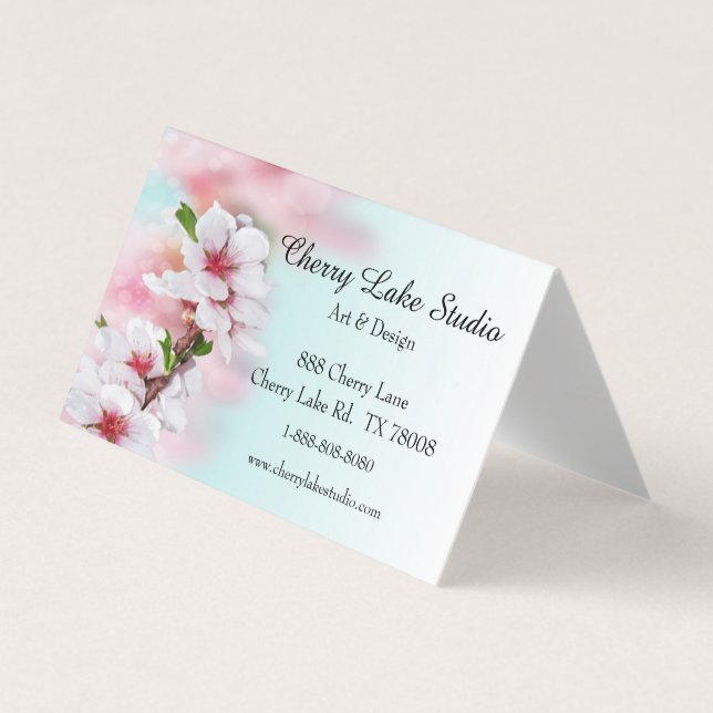 Cherry Blossoms Business Card (Front)