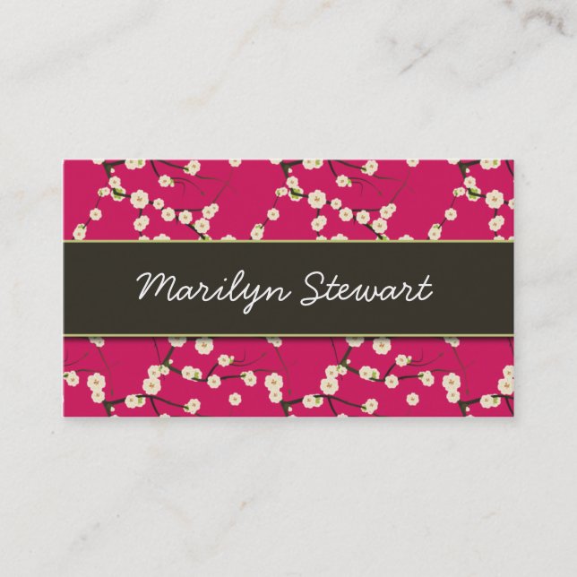 Cherry Blossoms Business Cards (Front)