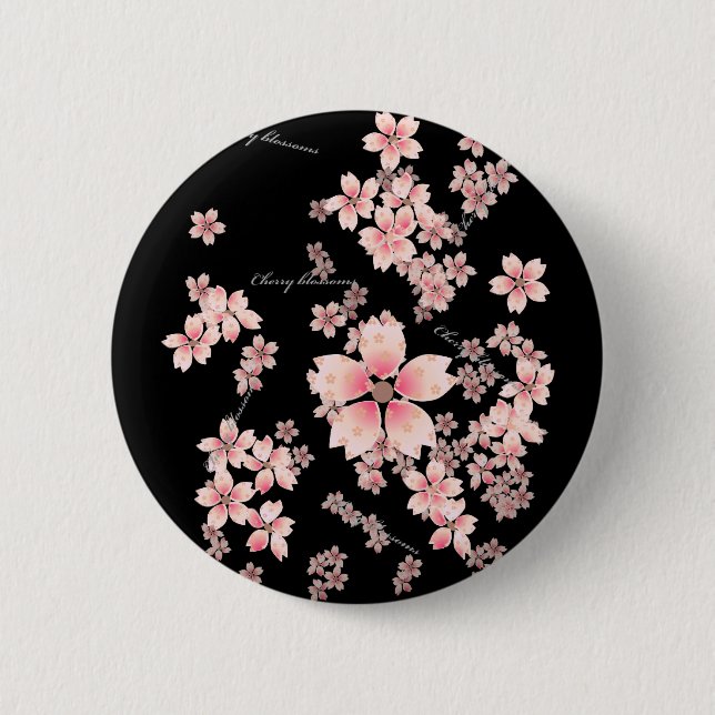 Cherry-blossoms Button (Front)