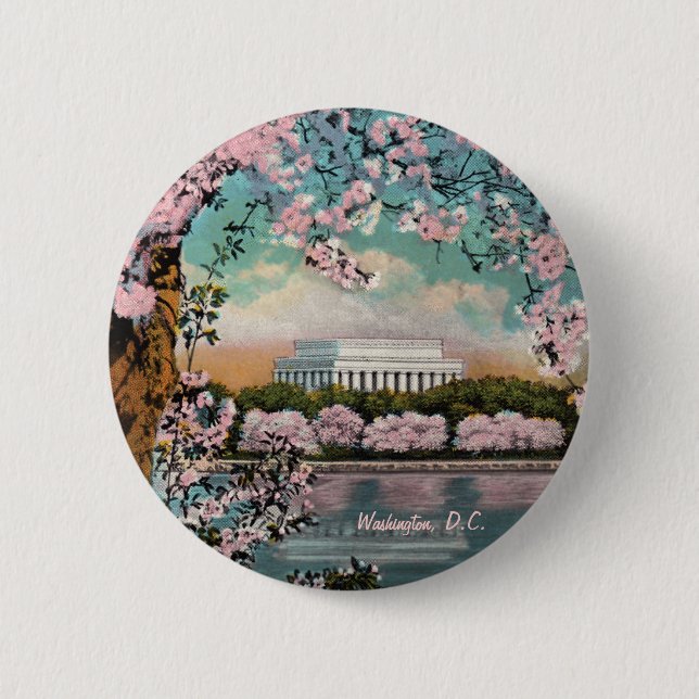 Cherry Blossoms Button (Front)