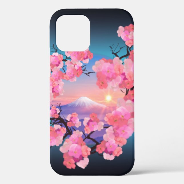 Cherry Blossoms by Mount Fuji Case-Mate iPhone Case (Back)
