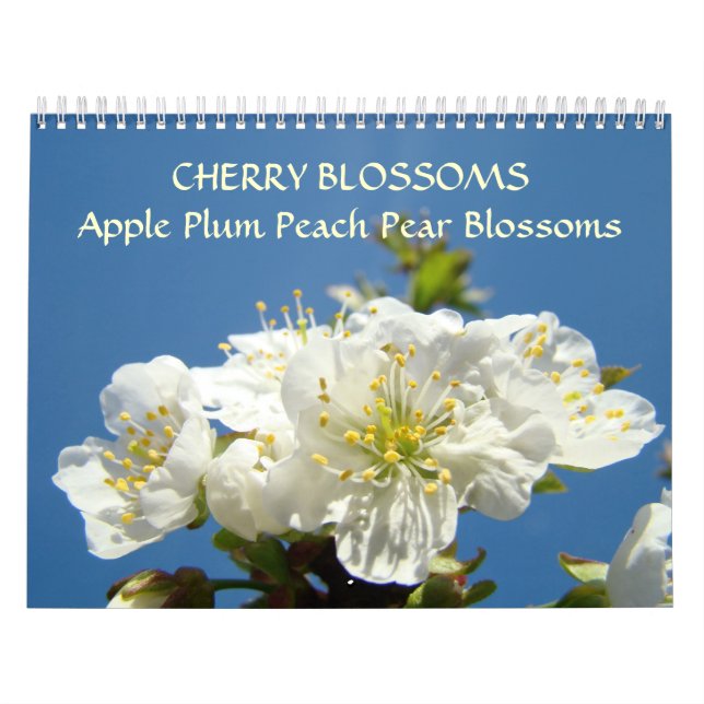 CHERRY BLOSSOMS Calendar Apple Blossom Pear Peach (Cover)