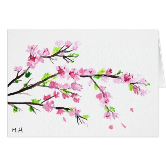 Cherry blossoms cards (Front Horizontal)