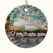 Cherry Blossoms Ceramic Ornament