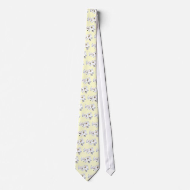 Cherry Blossoms Close Up Neck Tie (Front)