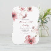 Cherry Blossoms Closeup Invitation (Standing Front)