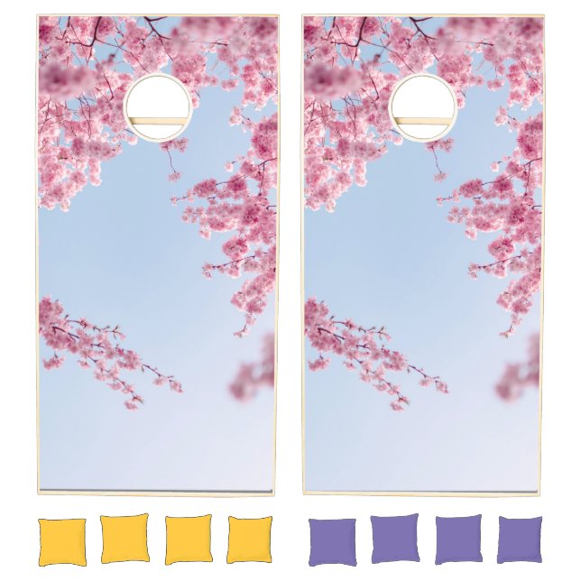 Cherry blossoms cornhole set (Set)