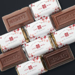 Cherry Blossoms & Double Happiness Chinese Wedding Hershey's Miniatures<br><div class="desc">White/Red Cherry Blossoms / Sakura Spring Flowers And Simple Double Happiness Chinese Wedding Party Candy / Sweet / Chocolate Favors. Oriental red and white cherry blossoms or sakura flowers with double happiness symbol. An elegant and romantic asian themed wedding design which is modern and classy. Cherry blossoms bloom in spring...</div>