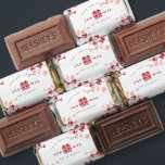 Cherry Blossoms & Double Happiness Chinese Wedding Hershey's Miniatures<br><div class="desc">White/Red Cherry Blossoms / Sakura Spring Flowers And Simple Double Happiness Chinese Wedding Party Candy / Sweet / Chocolate Favors. Oriental red and white cherry blossoms or sakura flowers with double happiness symbol. An elegant and romantic asian themed wedding design which is modern and classy. Cherry blossoms bloom in spring...</div>