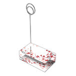 Cherry Blossoms &amp; Double Happiness Chinese Wedding Place Card Holder
