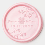 Cherry Blossoms Double Happiness Chinese Wedding Wax Seal Sticker<br><div class="desc">Cherry Blossoms And Simple Double Happiness Symbol, Elegant Chinese Wedding Wax Seal Sticker. Oriental red /white cherry blossoms or sakura flowers with double happiness symbol. An elegant and romantic asian themed wedding design which is modern and classy. Cherry blossoms bloom in spring and symbolize new beginnings, love and romance in...</div>