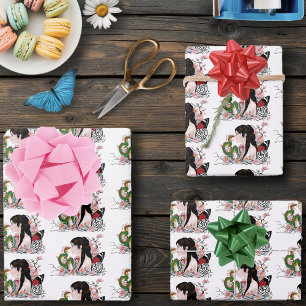 Cherry Blossoms Dragon Serenity Asian Fairy Wrapping Paper Sheets