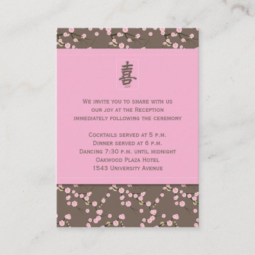 Cherry Blossoms Enclosure Card