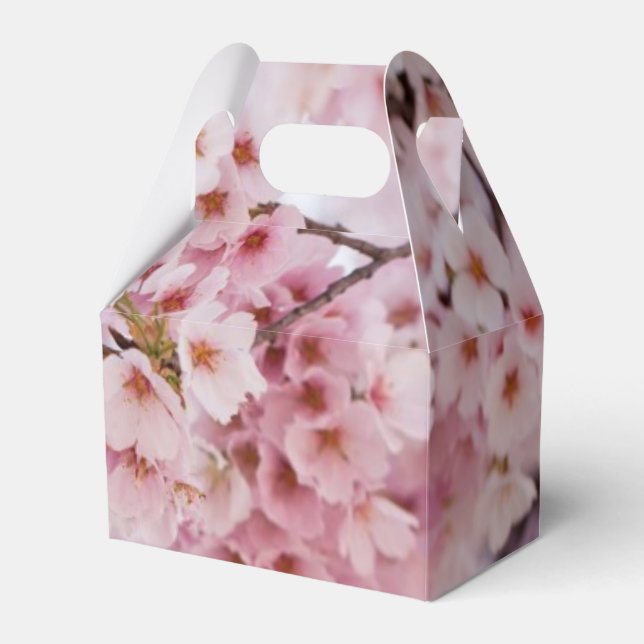 Cherry Blossoms Favor Boxes (Front Side)