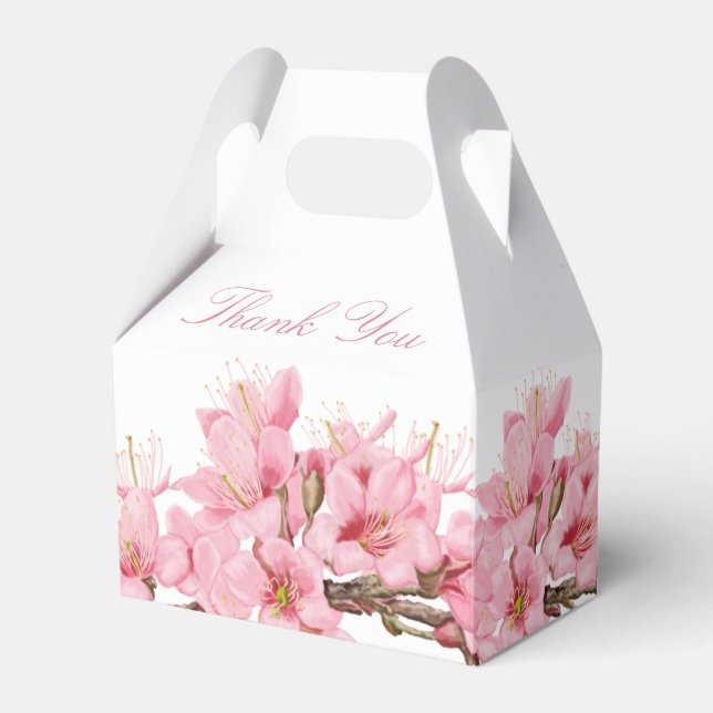 Cherry blossoms favor boxes (Front Side)
