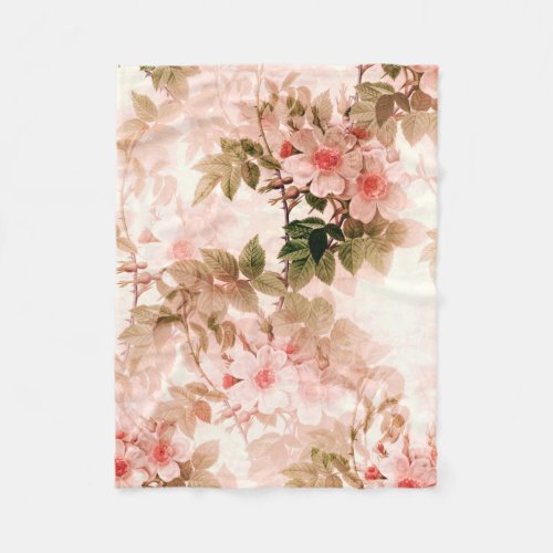 Cherry Blossoms Fleece Blanket