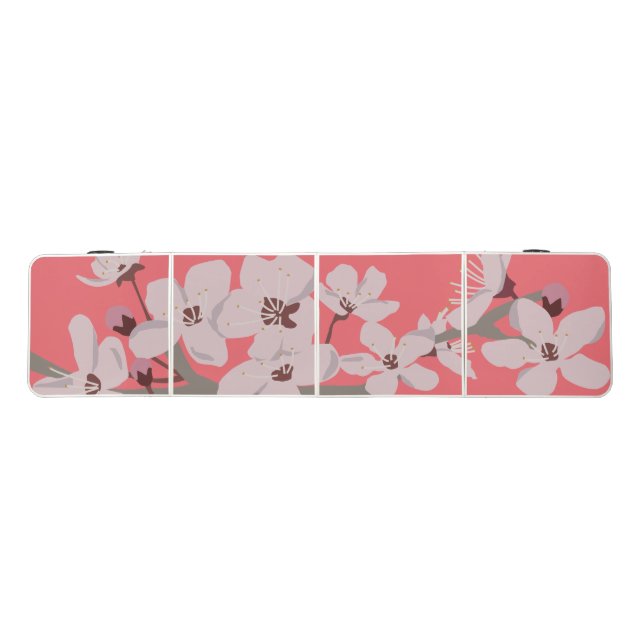 Cherry Blossoms Floating Flowers Beer Pong Table (Top)