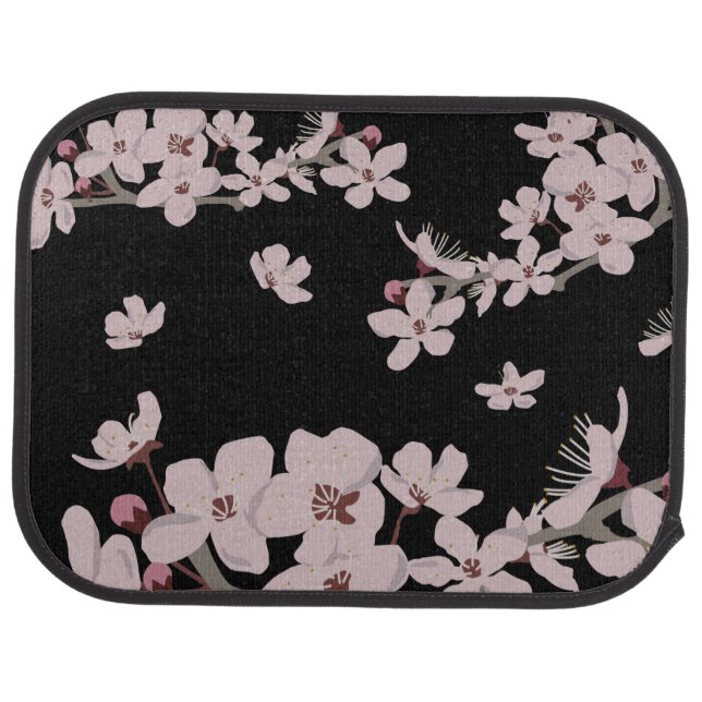 Cherry Blossoms Floating Flowers Car Floor Mat (Rear)