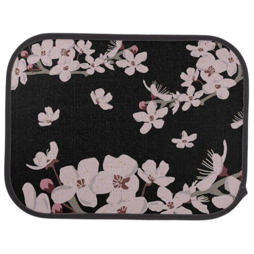 Cherry Blossoms Floating Flowers Car Floor Mat | Zazzle