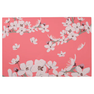 Cherry Blossoms Floating Flowers Metal Print
