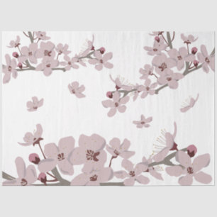 Cherry Blossoms Floating Flowers  Tissue Paper