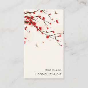 Cherry Blossoms Floral Business Card