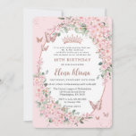 Cherry Blossoms Floral Butterflies 18th Birthday Invitation<br><div class="desc">Personalize this chic cherry blossoms floral 18th birthday invitation easily and quickly. Simply click the customize it further button to edit the texts,  change fonts and fonts colors. Featuring pretty cherry blossoms flowers and pink and rose gold butterflies. Matching items available in store. (c) Somerset Fine Paperie</div>