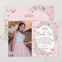 Cherry Blossoms Floral Butterflies Sweet Sixteen
