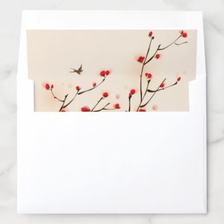 Cherry Blossoms Floral Envelope Liner