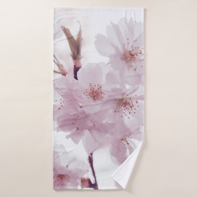CHERRY BLOSSOMS FLOWERS BATH TOWEL (Bath Towel)