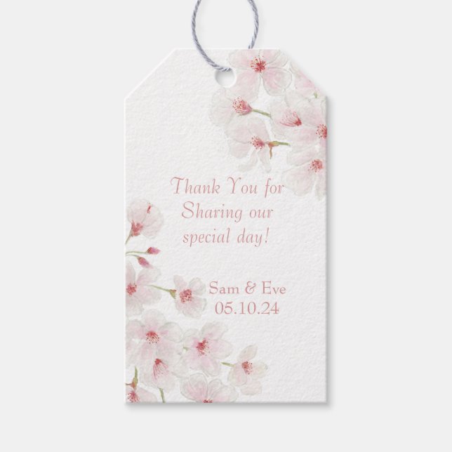 Cherry Blossoms Gift Tags (Front)