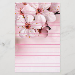 Cherry Blossoms in Bloom Stationery