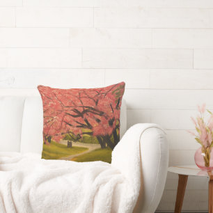 Cherry Blossoms in Spring, by Gary Poling Throw Pillow